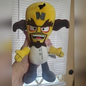 Dr. Neo Cortex Plush Toy - Yellow and White, Crash Bandicoot 2018